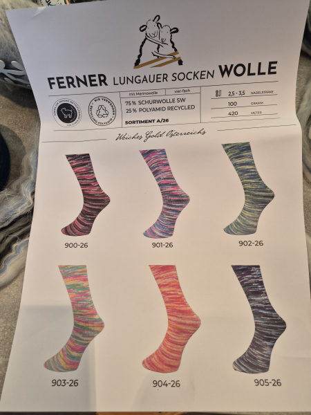 Ferner -  Sockenwolle 4fach 900-26